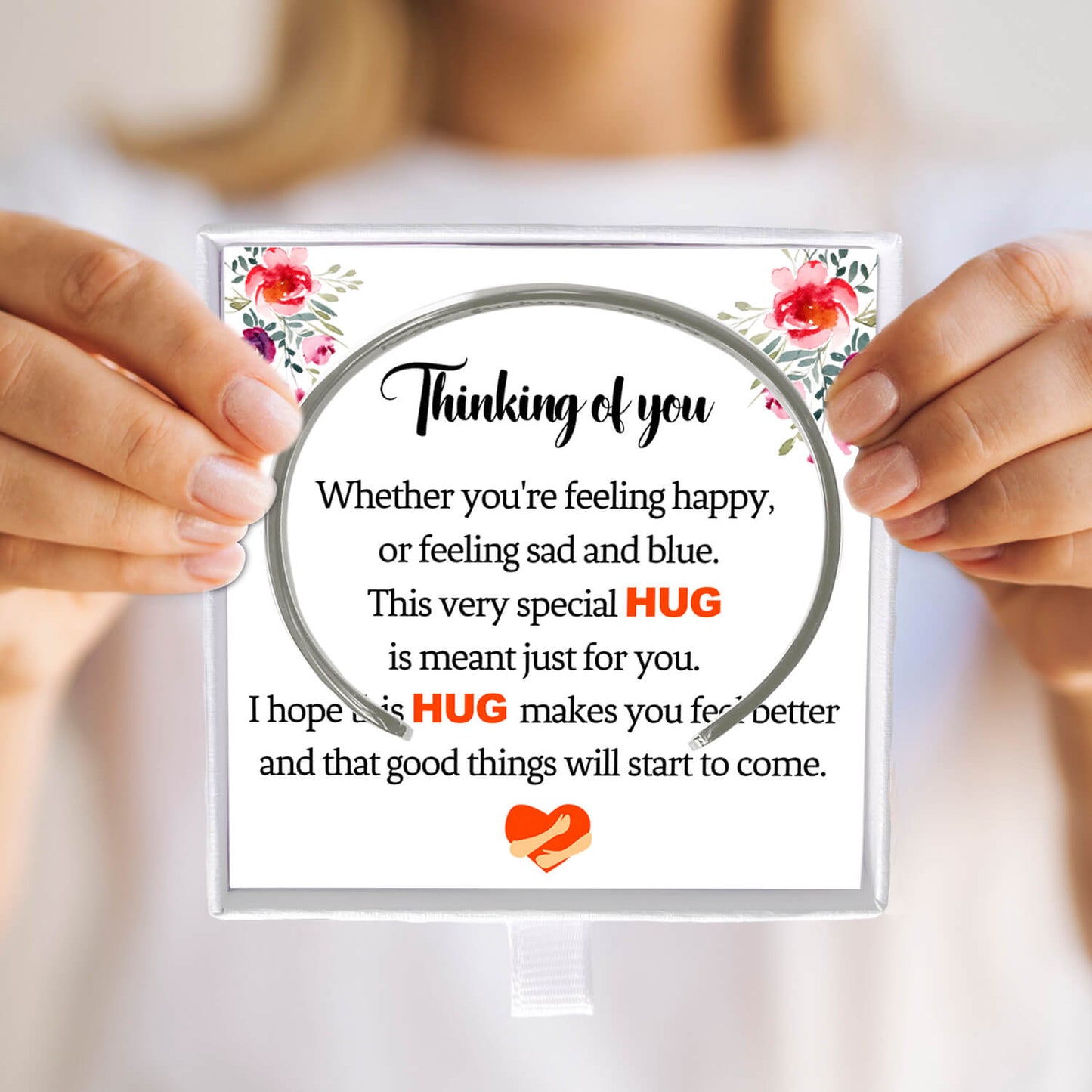 I Just Hugged You In My Thoughts In My Thoughts Hope You Felt The Squeeze Bracelet