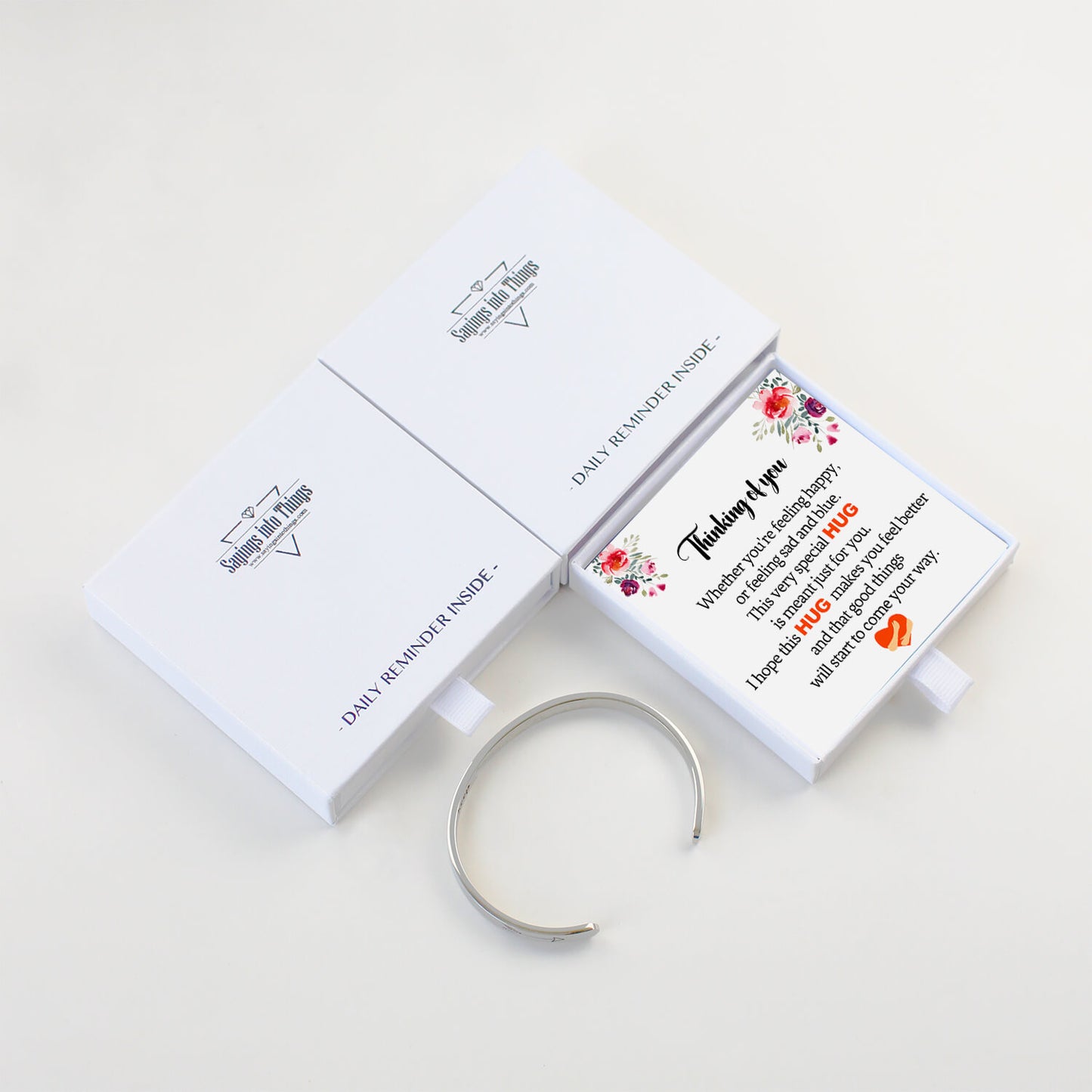 I Just Hugged You In My Thoughts In My Thoughts Hope You Felt The Squeeze Bracelet