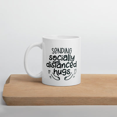 Quarantine Gift, Sending You Socially Distanced Hugs Mug, Social Distancing Gift, Quarantine Gift for Family and Friend, Miss You Gift
