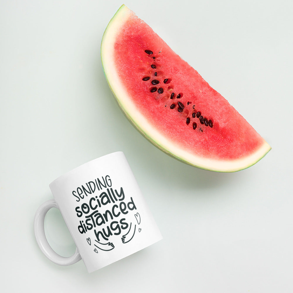 Quarantine Gift, Sending You Socially Distanced Hugs Mug, Social Distancing Gift, Quarantine Gift for Family and Friend, Miss You Gift