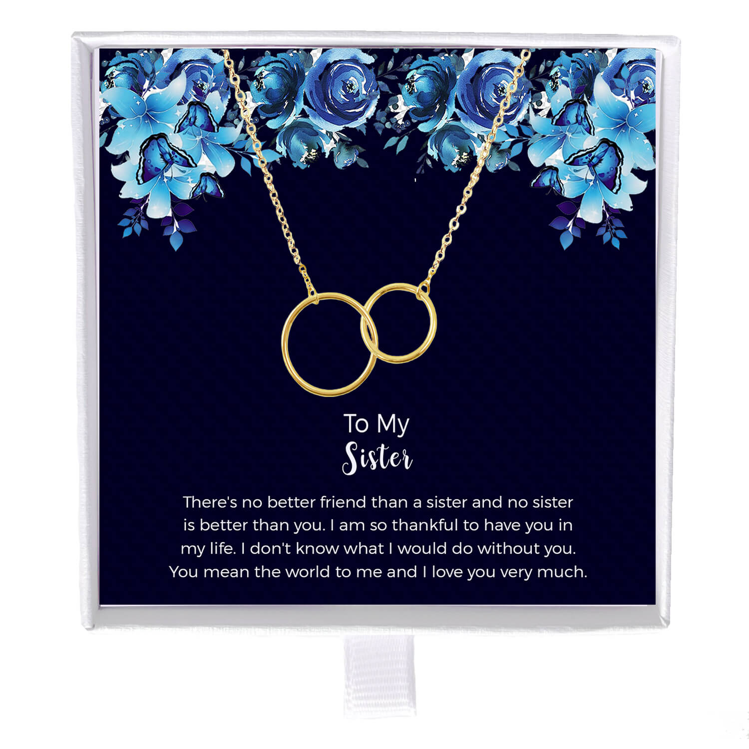 Sister Birthday Gifts From Sister, Best Friend Birthday Gifts Necklace
