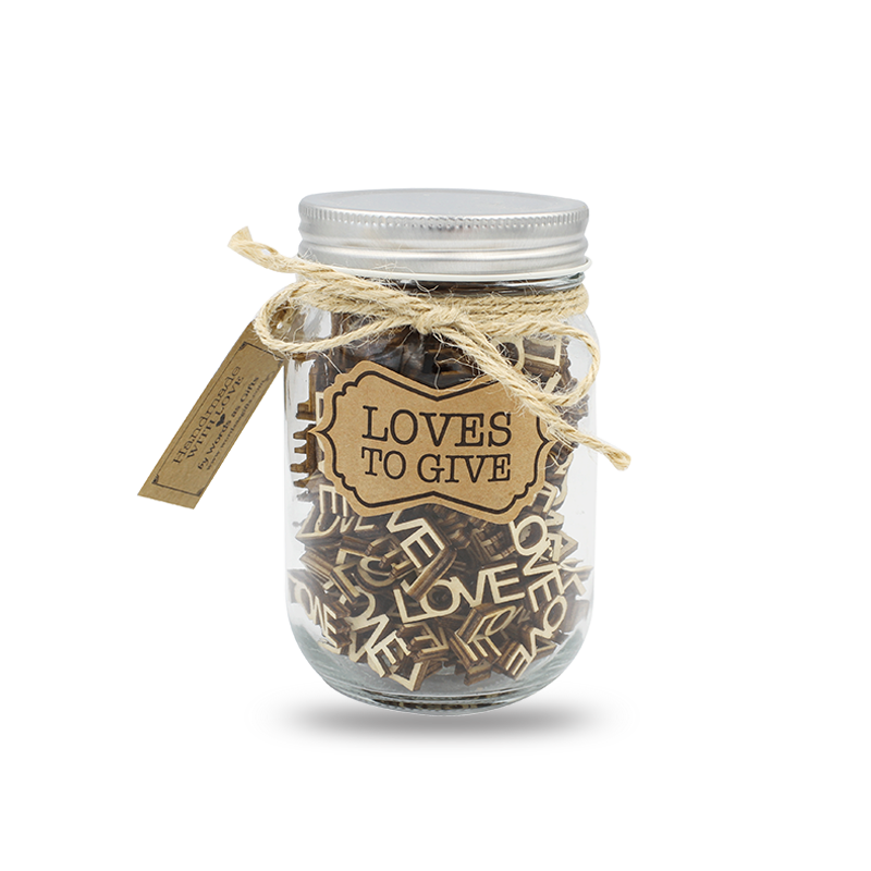 Loves to Give Gift Jar - Handmade Gift