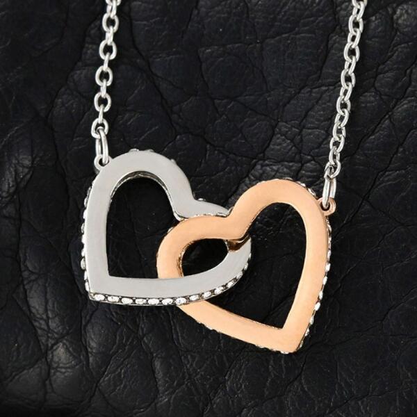 Personalized Mother Daughter Heart Necklace Gifts For Mom