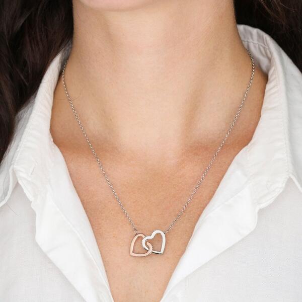 Personalized Mother Daughter Heart Necklace Gifts For Mom