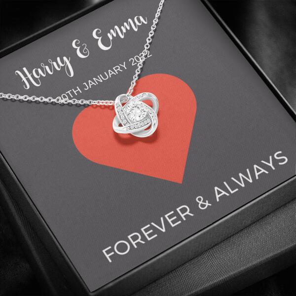 Personalized Wedding Necklace Gifts Or Valentine's Day Presents For Her