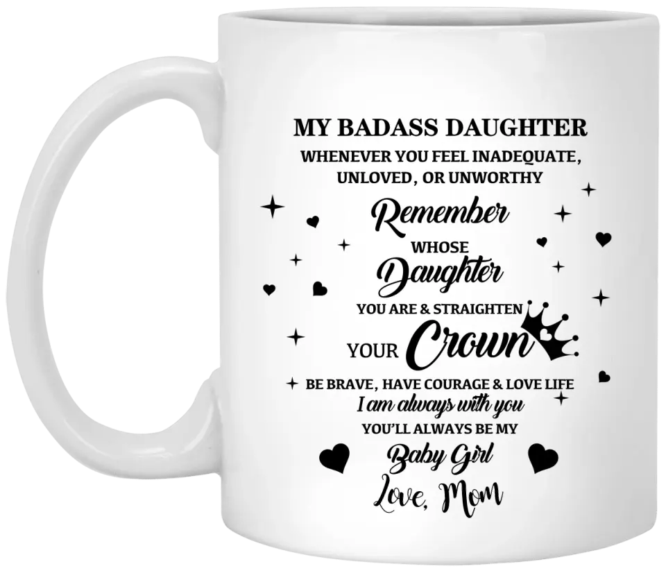 Daughter Gift from Mom, Gifts for Daughters from Mothers, To My Daughter, Birthday Gifts for Teen Girls