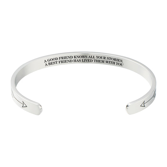 Good Friends Bestie Gifts For Women Her, Bracelet For Friends Birthday Gift - A Good Friend Knows All Your Stories. A Best Friend Has Lived Them With You