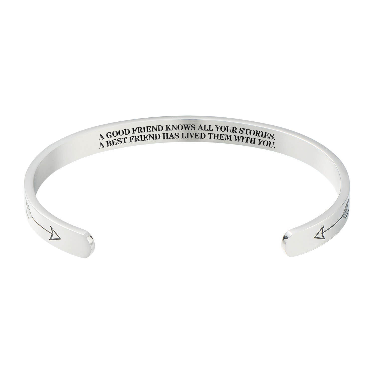 A Good Friend Knows All Your Stories. A Best Friend Has Lived Them With You Bracelet