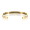 ALWAYS MY MOTHER FOREVER MY FRIEND BRACELET BANGLE-Gold
