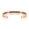 ALWAYS MY MOTHER FOREVER MY FRIEND BRACELET BANGLE-Rose Gold