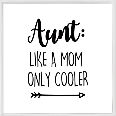 Aunt - Like A Mom Only Cooler Bracelet，Auntie Gifts from Niece Nephew，Aunt Jewelry