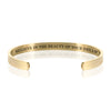 BELIEVE IN THE BEAUTY OF YOUR DREAM  BRACELET BANGLE - Gold