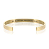 BE HAPPY BE BRIGHT BE YOU BRACELET BANGLE - Gold