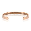 BE STRONGER THAN YOUR EXCUSES BRACELET BANGLE - Rose Gold