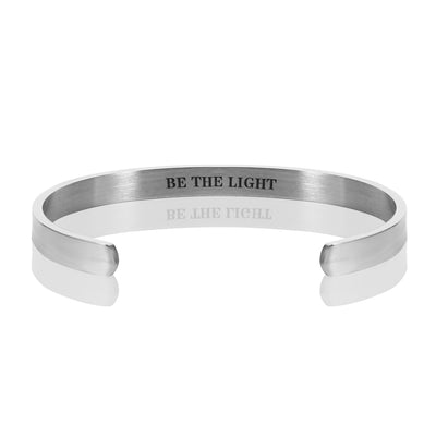 BE THE LIGHT BRACELET BANGLE - Silver