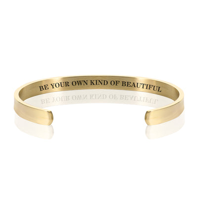 BE YOUR OWN KIND OF BEAUTIFUL BRACELET BANGLE - Gold