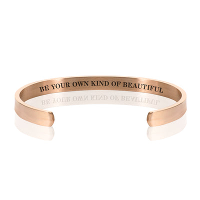 BE YOUR OWN KIND OF BEAUTIFUL BRACELET BANGLE - Rose Gold