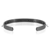 BLESS ME WITH A GENTLE TOUCH AND A CARING HEART BRACELET BANGLE - Black