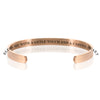 BLESS ME WITH A GENTLE TOUCH AND A CARING HEART BRACELET BANGLE - Rose Gold