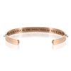 CONFIDENTLY IN THE DIRECTION OF YOUR DREAMS BRACELET BANGLE - Rose Gold