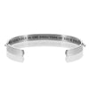 CONFIDENTLY IN THE DIRECTION OF YOUR DREAMS BRACELET BANGLE - Silver