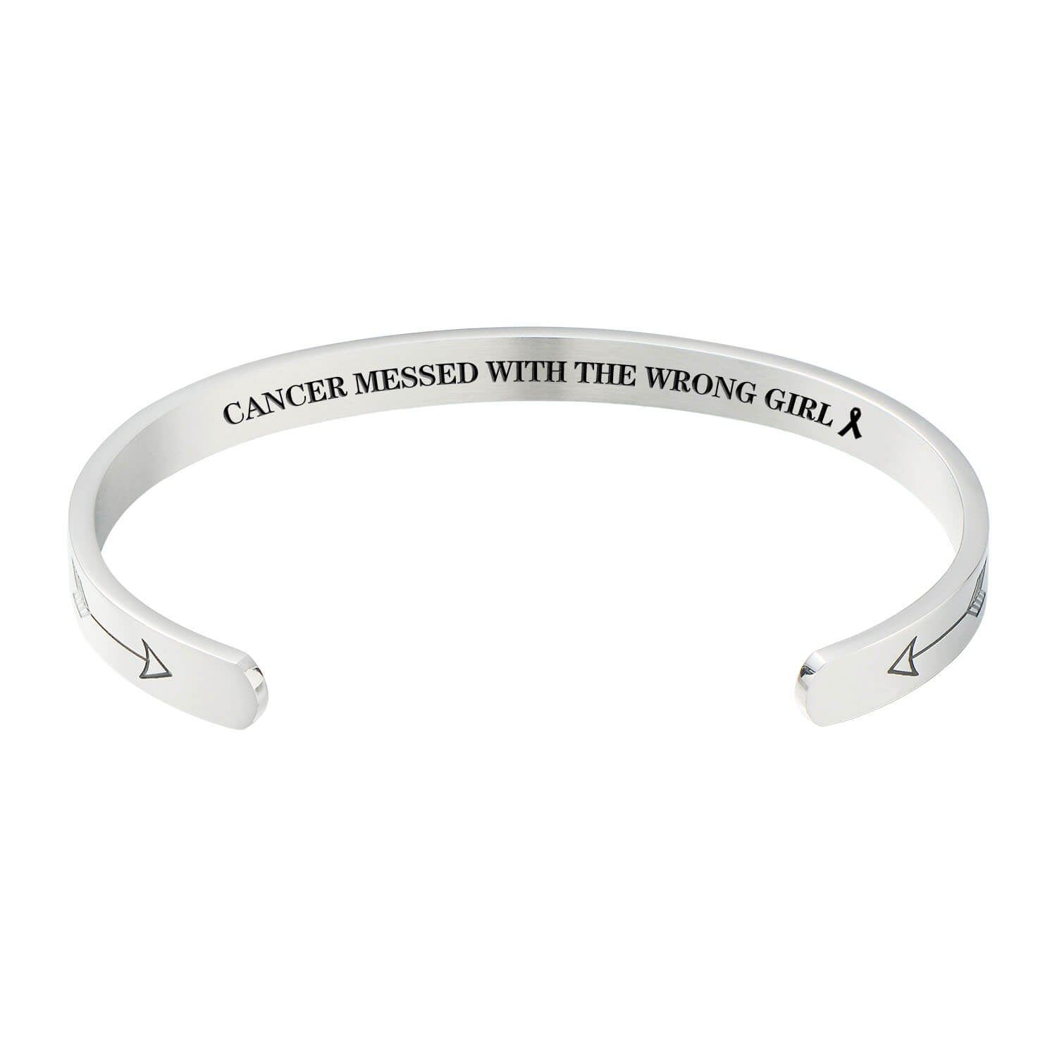 Cancer Messed With The Wrong Girl Bracelet