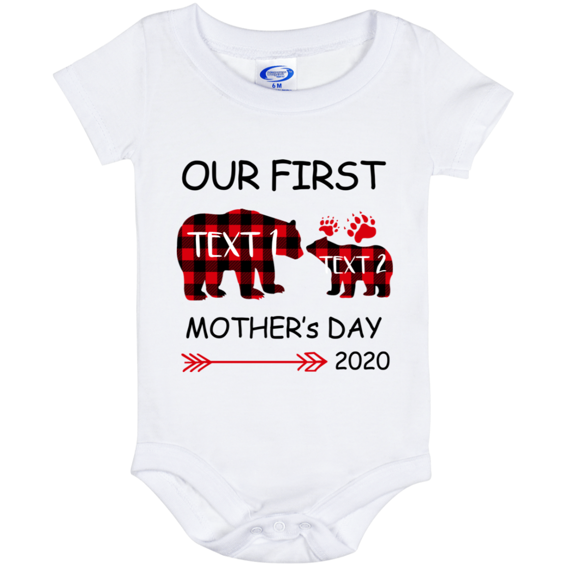 OUR FIRST MOTHER'S DAY Baby Onesie 6 Month
