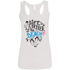 Life is better at the beach Ladies' Softstyle Racerback Tank