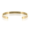 FIND YOUR HAPPY PACE BRACELET BANGLE - Gold