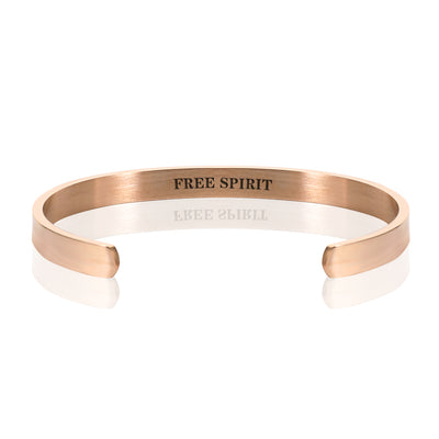FREE SPIRIT BRACELET BANGLE - Rose Gold