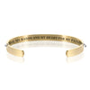 GUIDE MY HANDS AND MY HEART FOR MY PATIENTS  BRACELET BANGLES - Gold