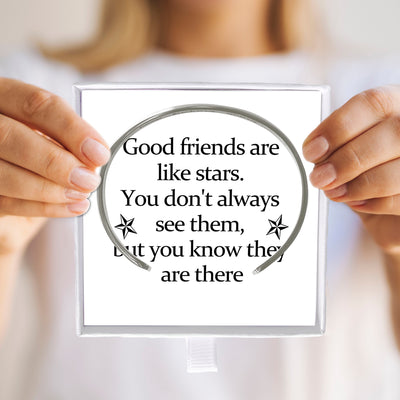 Good Friends Bestie Gifts For Women Her, Bracelet For Friends Birthday Gift - Good Friends Are Like Stars, You Don't Always See Them