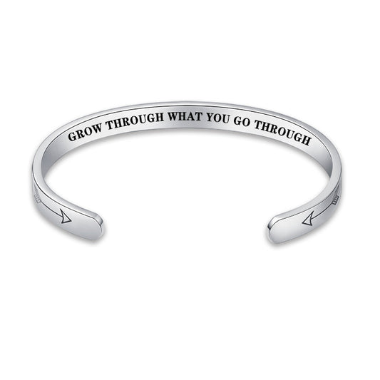 Grow through what you go through Bracelet