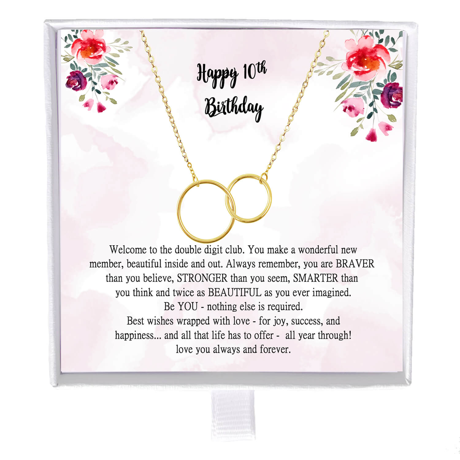10th Birthday Girl 10th Birthday Gift Tenth Birthday Necklace Gift for 10  Year Old Girl Gifts for Kid Double Digits Birthday Christmas Gifts - Etsy