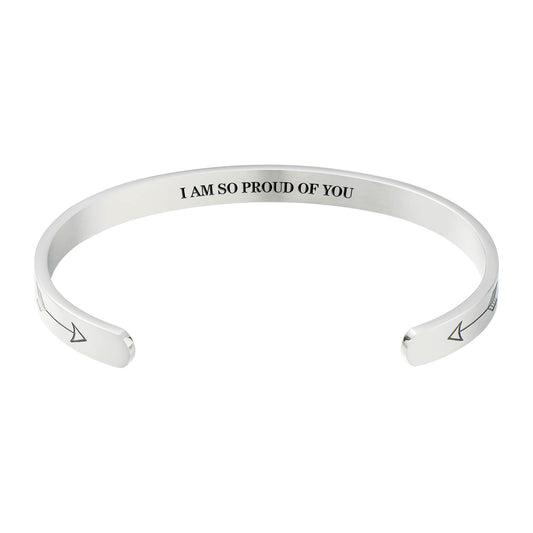 Inspirational Mantra Cuff Bracelets for Women Daughter Encouragement Gift for Her Personalized Birthday Jewelry