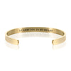 I CARRY YOU IN MY HEART BRACELET BANGLE - Gold