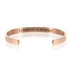 I CARRY YOU IN MY HEART BRACELET BANGLE - Rose Gold