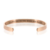 I LOVE YOU TO THE MOON AND BACK BRACELET BANGLE - Rose Gold