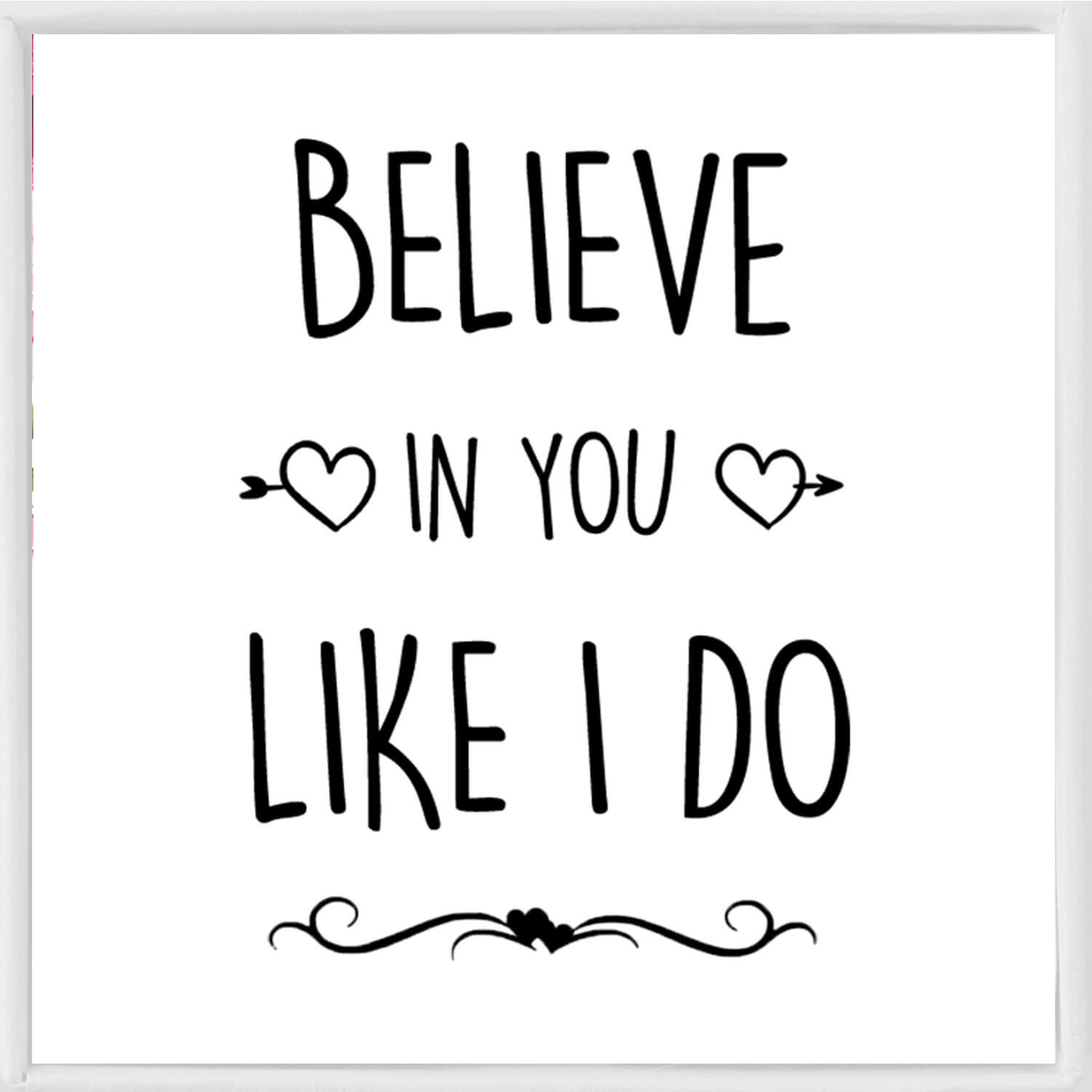 Believe In You Like I Do Bracelet - Inspirational Mantra Cuff Bracelets for Women Friend Encouragement Gift for Her Personalized Birthday Jewelry