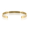 JUST LOOK AT THE FLOWERS BRACELET BANGLE - Gold