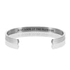 JUST LOOK AT THE FLOWERS BRACELET BANGLE - Silver