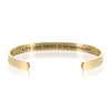 LIVE LIKE THERE IS NO MIDNIGHT BRACELET BANGLE - Gold