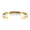 LIVE LOVE HOCKEY BRACELET BANGLE - Gold