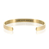 LIVE LOVE HOCKEY BRACELET BANGLE - Gold