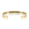 LOVE FAMILY HAPPINESS BRACELET BANGLE - Gold