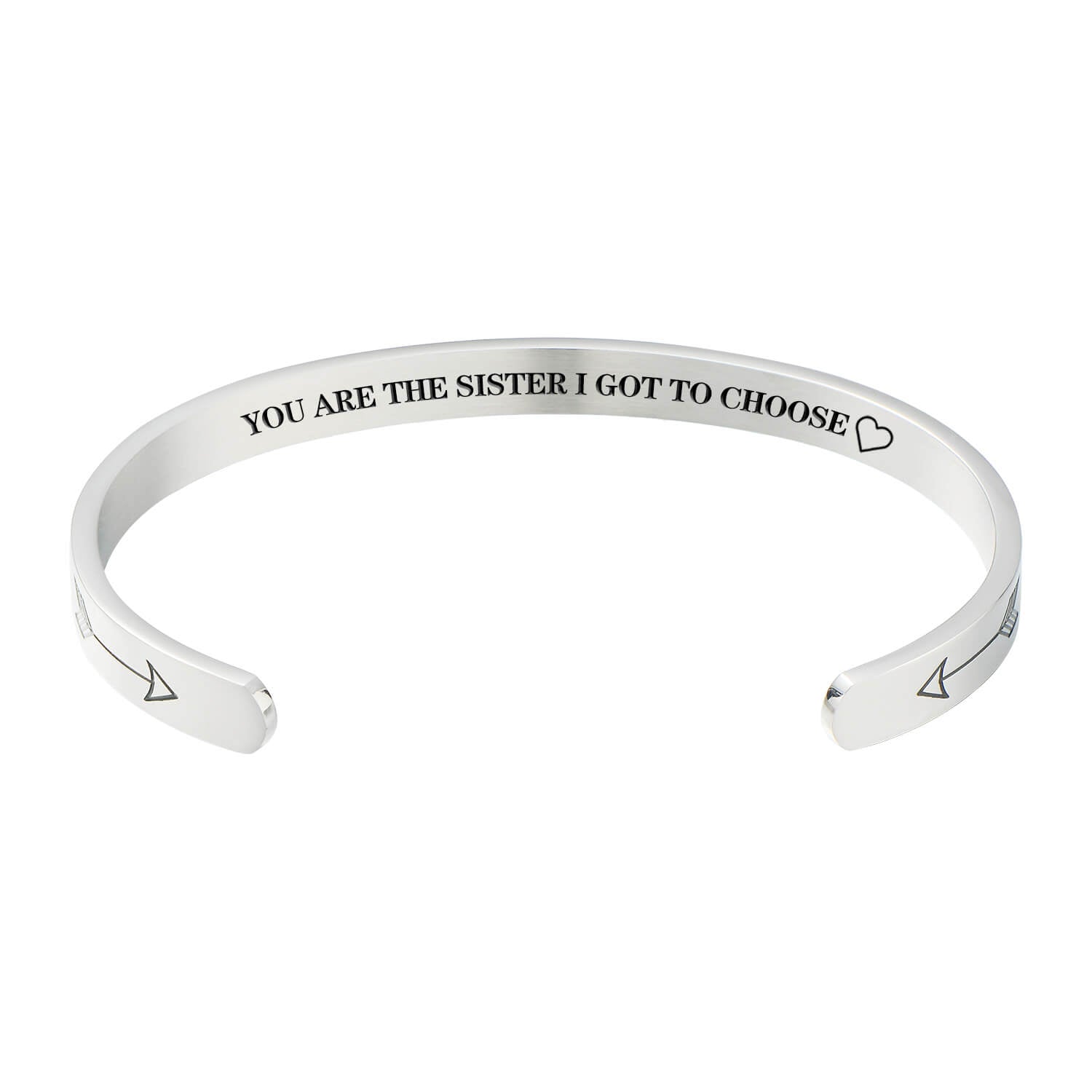 You Are The Sister I Got To Choose Bracelet - Long Distance Best Friend Bracelet Gift, Inspirational Cuff Bangles For Women，Friendship Gift