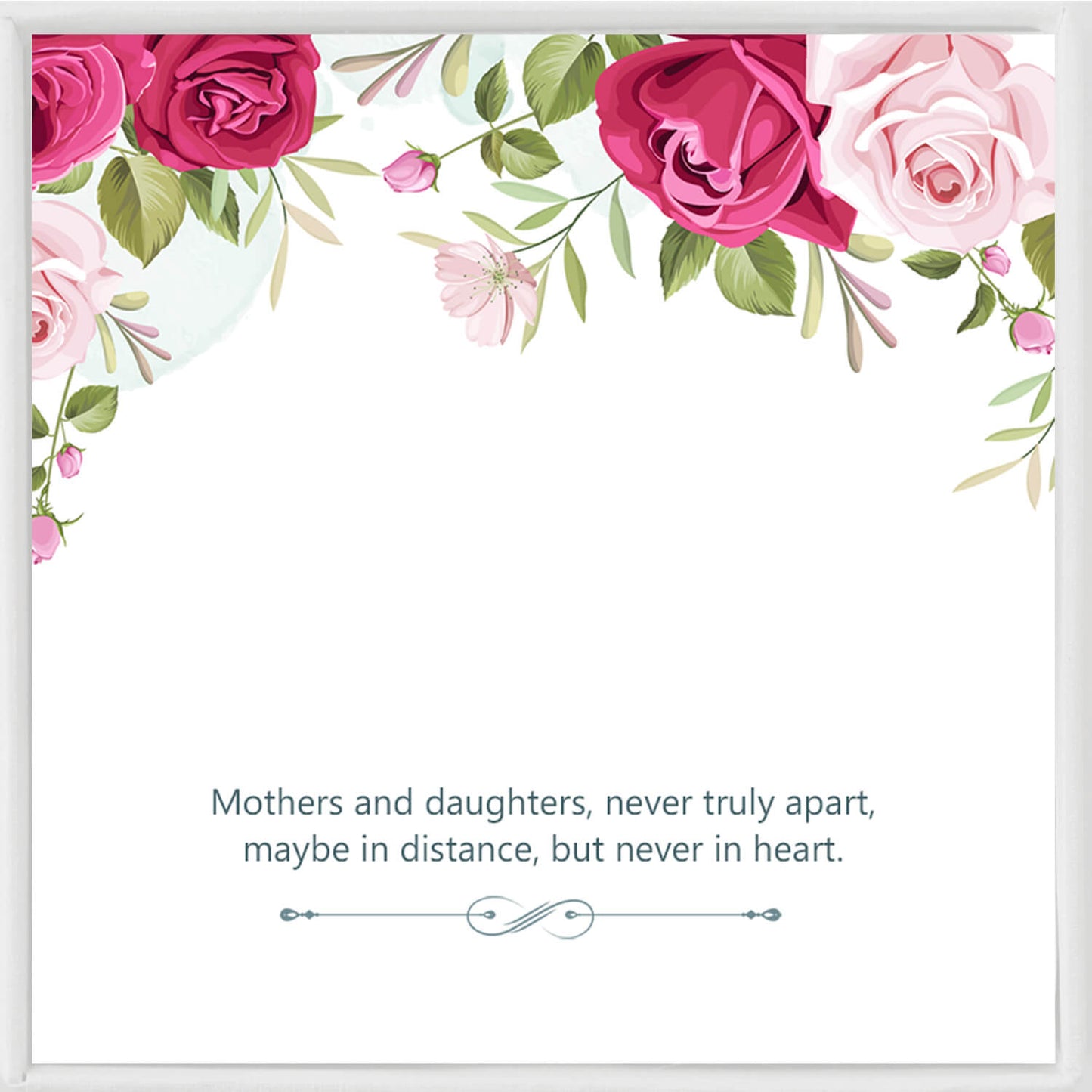 Mothers And Daughters Never Truly Apart, Maybe In Distance, But Never In Heart Bracelet - Perfect Christmas, Birthday, Mother's Day, And Valentine's Day Inspirational Jewelry Gifts For Mom 