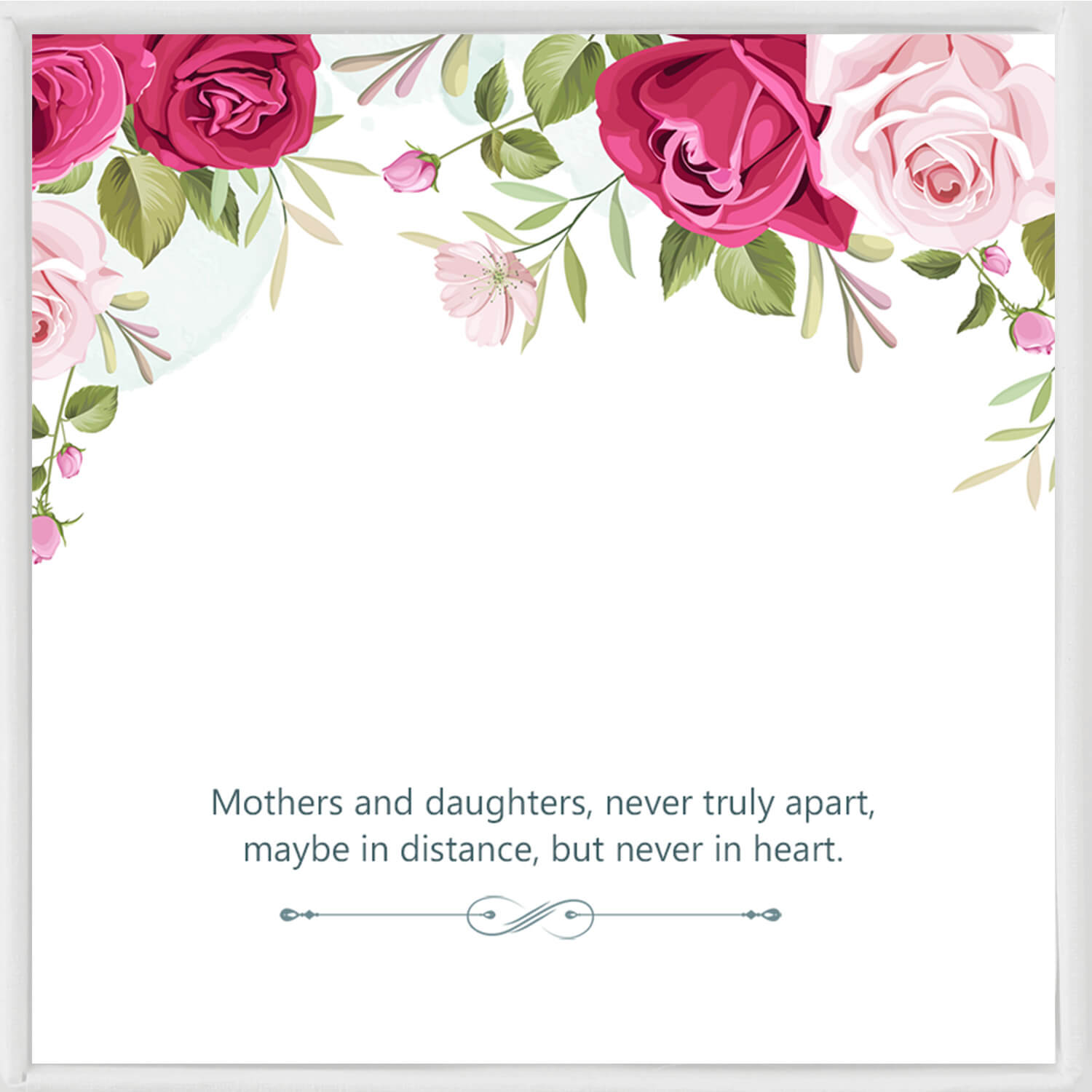 Mothers And Daughters Never Truly Apart, Maybe In Distance, But Never In Heart Bracelet - Perfect Christmas, Birthday, Mother's Day, And Valentine's Day Inspirational Jewelry Gifts For Mom 
