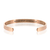 NEVER STOP LOOKING UP BRACELET BANGLE - Rose Gold