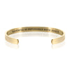 NOTHING IS IMPOSSIBLE WITH JESUS BRACELET BANGLE - Gold